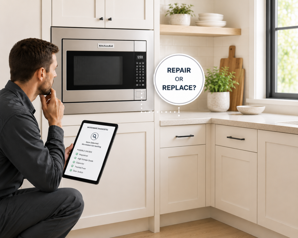 repair or replace kitchenaid microwave