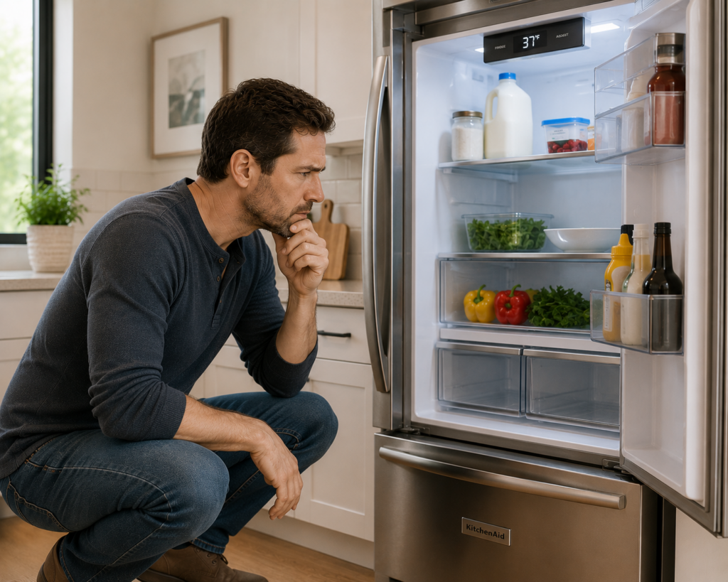 kitchenaid fridge not cooling