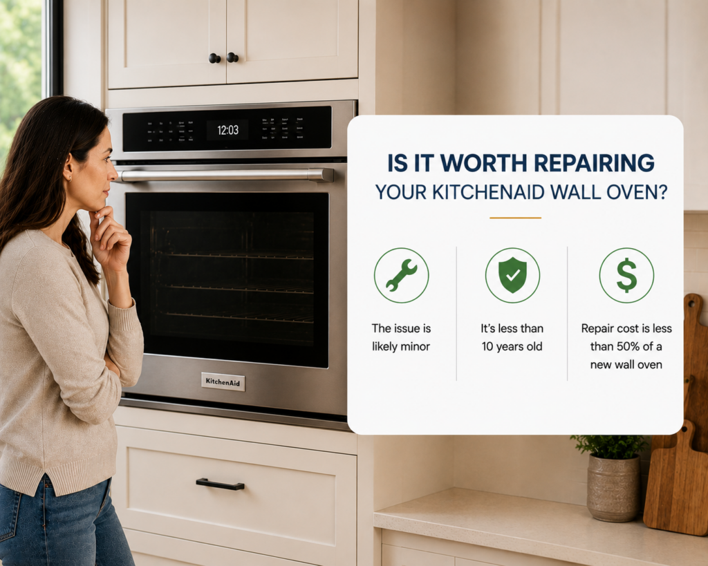 is it worth repairing kitchenaid range