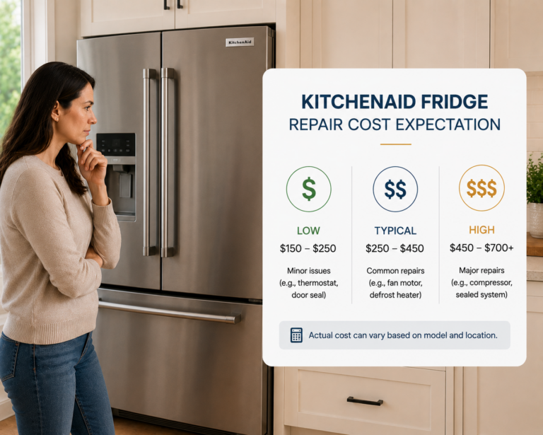 kitchenaid fridge repair cost