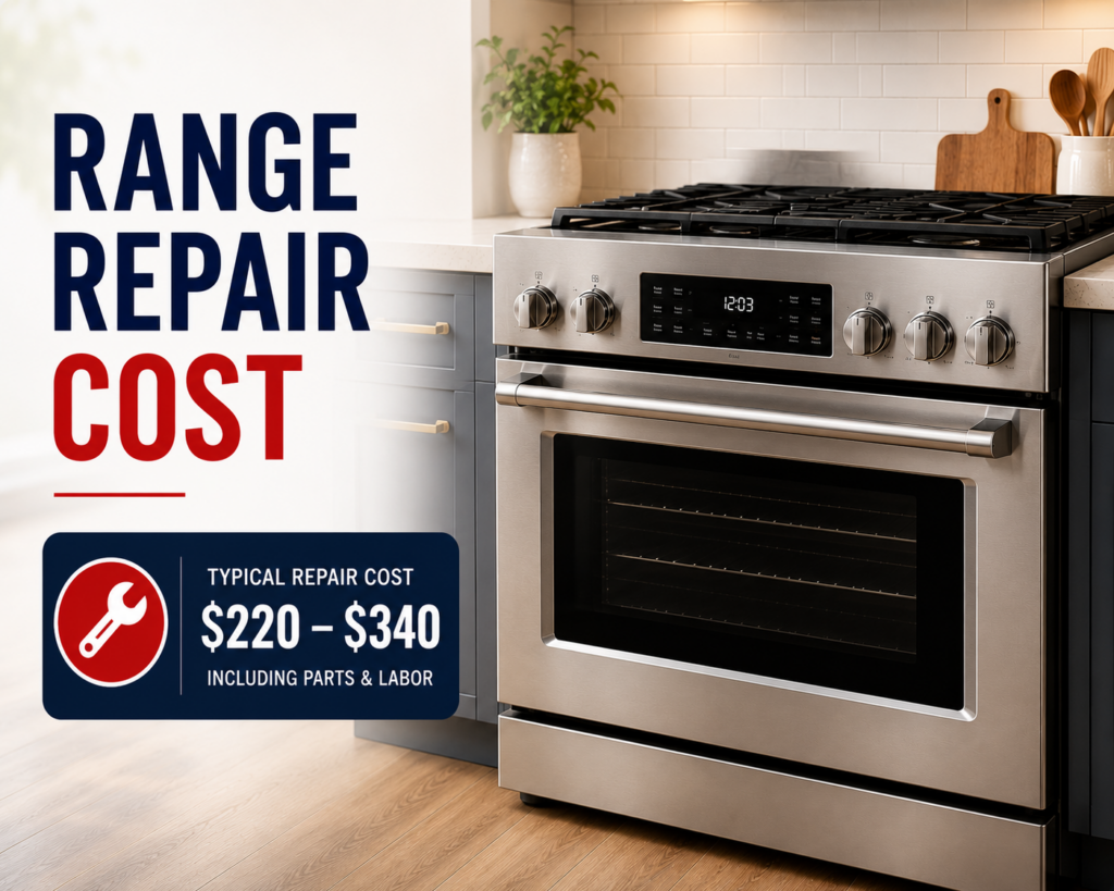 kitchenaid range repair cost