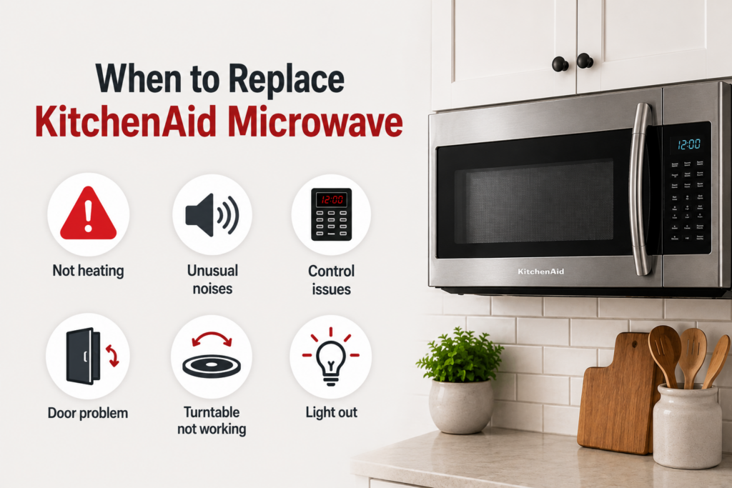 when not to replace kitchenaid microwave