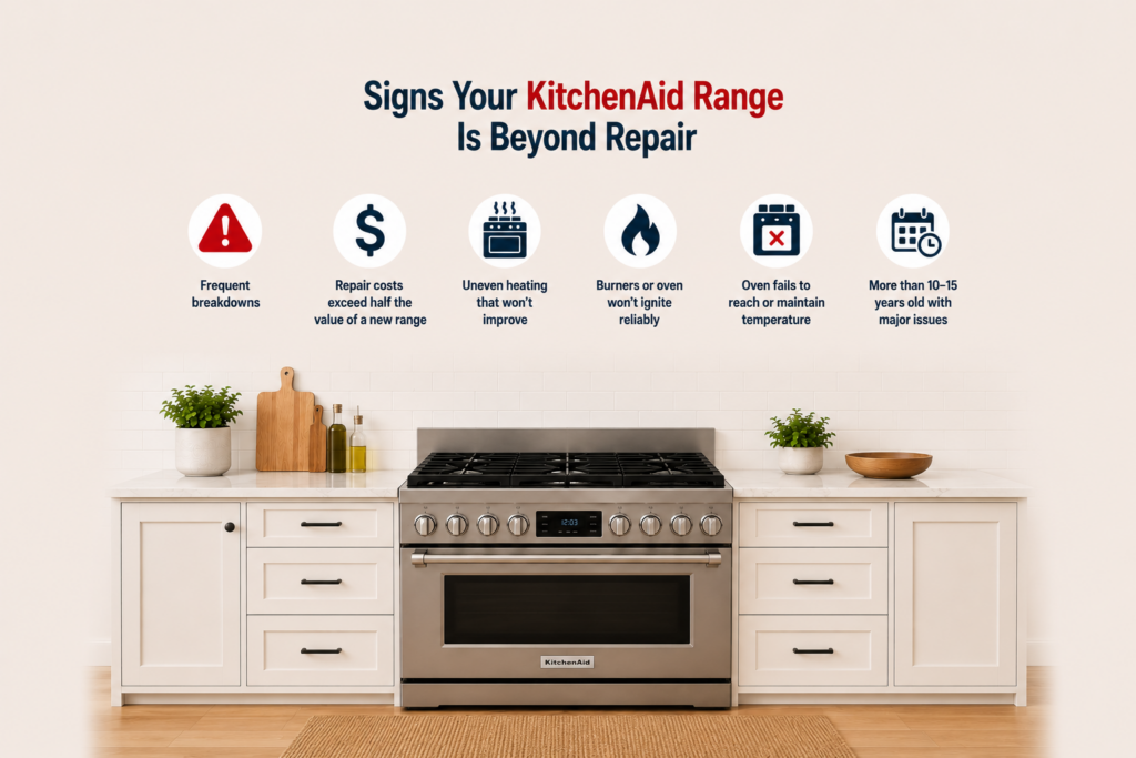 kitchenaid range repair